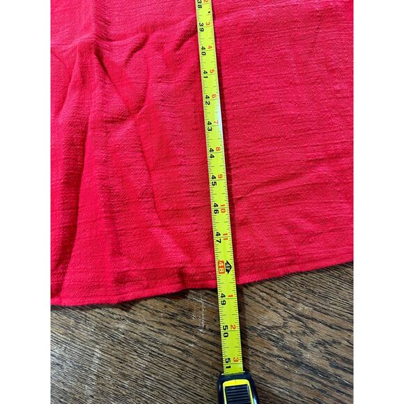 NWT! Kona Sol Red Krinkle Cotton Long Cover Up Tie Back Sz XL - Picture 5 of 9